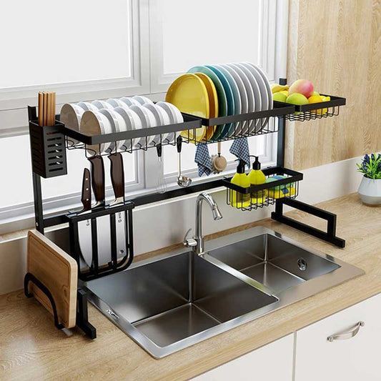 ÉGOUTTOIR DE CUISINE INTELLIGENT – DITES ADIEU AU DÉSORDRE !
